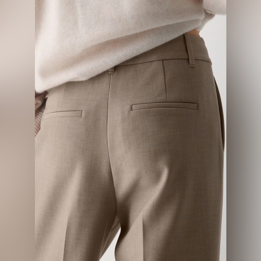Aritzia The Effortless Pant™ - (Re)ssential Elegant Tan Wide Leg Trousers Sz 0 - Picture 6 of 17